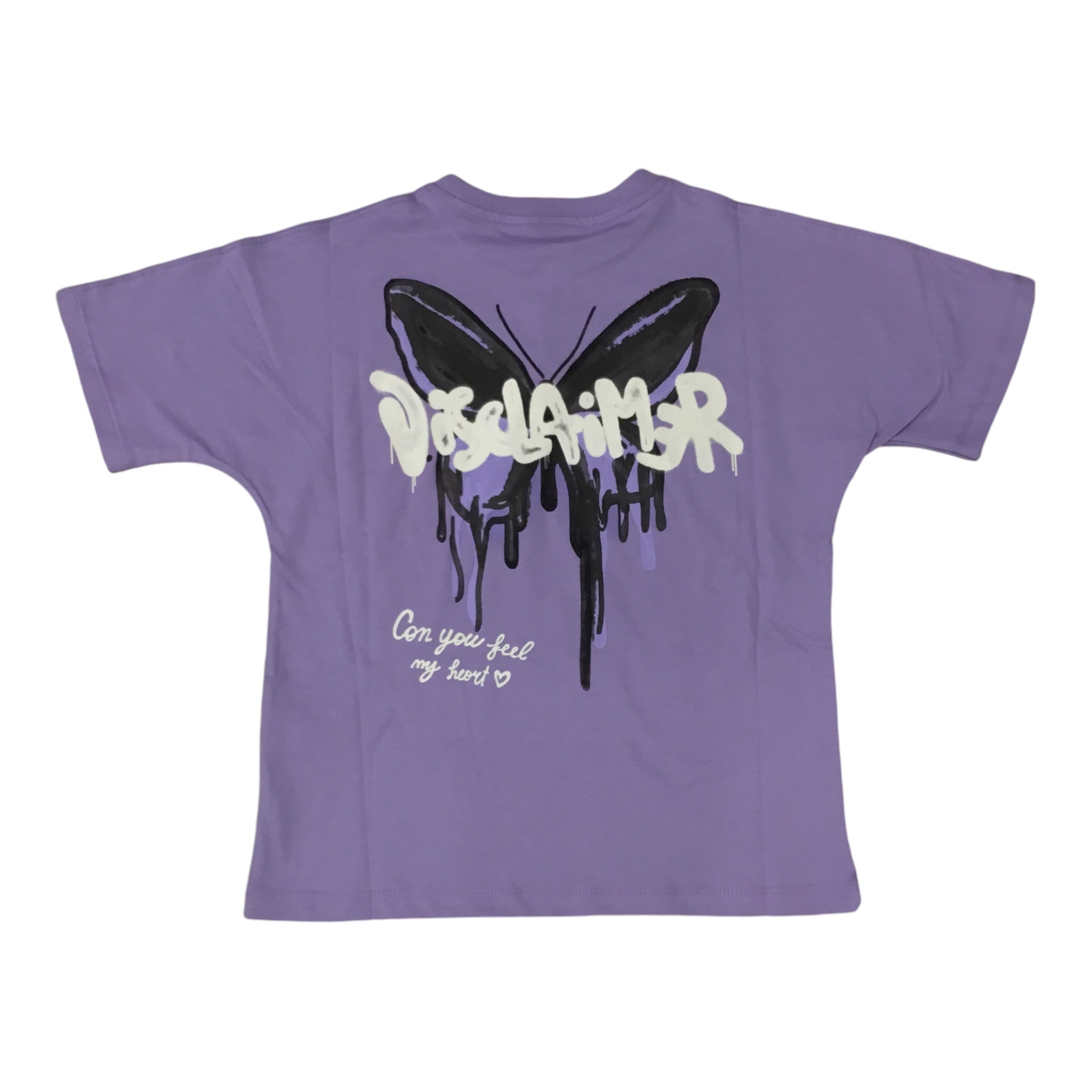 T-shirt Farfalla Donna | Logo Piccolo Davanti e Stampa Dietro DISCLAIMER l'aquiloneT.SHIRT FARFALLAabbigliamento bambina