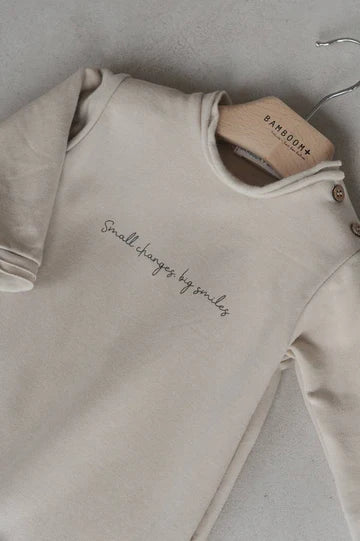 Tutina Invernale Felpata | Stampa Delicata e Tessuto Naturale BAMBOOM l'aquiloneTUTINA STAMPAabbigliamento neonato