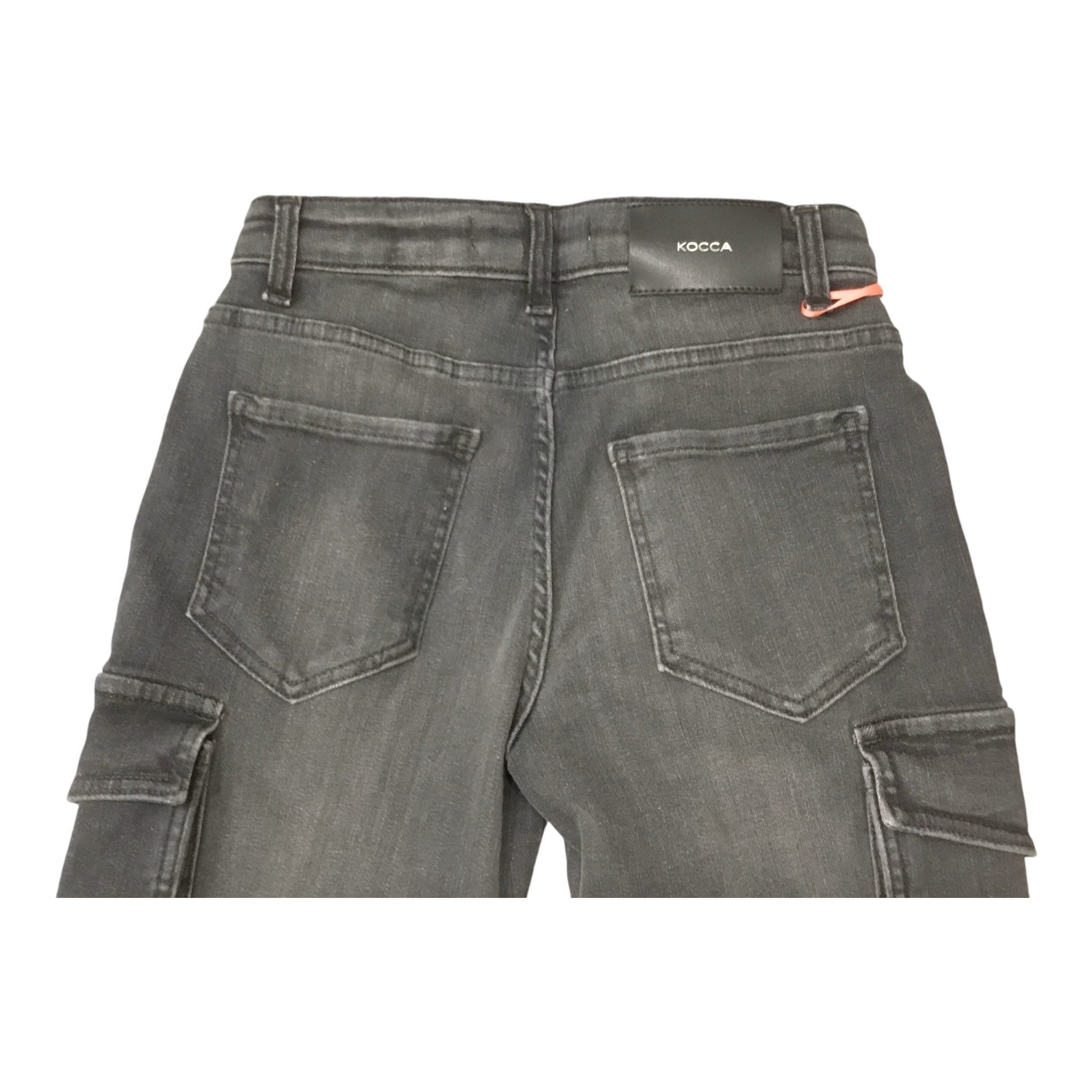 Denim Stretch Nero | Tasche Applicate e Vita Regolabile -Made in Italy KOCCA l'aquiloneDENIM STRETCHabbigliamento bambina