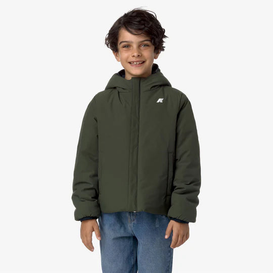 K-Way Giacca Bambino Jack | Double Face Impermeabile K-WAY l'aquiloneJack Warm doubleabbigliamento bambino
