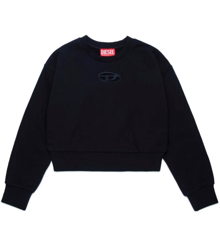 Diesel Felpa Logo Oval D | Cotone Sostenibile Cut-Out