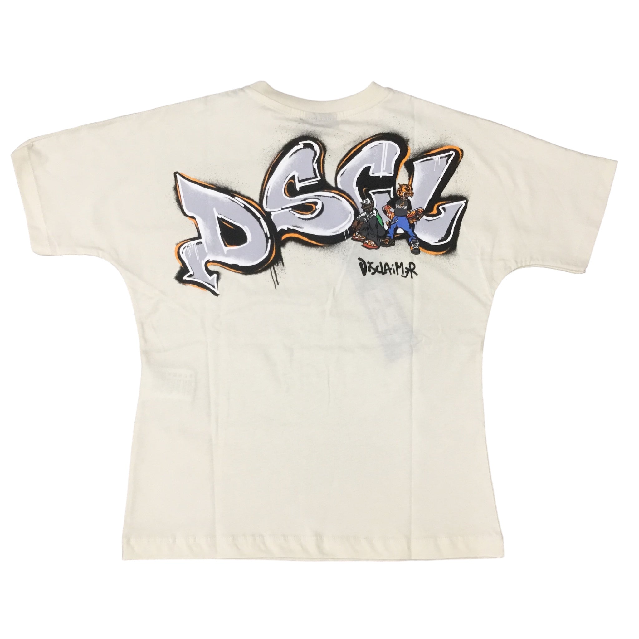 T-shirt Bambino Disclaimer | Stampa Logo e Macro - 100% Cotone DISCLAIMER l'aquiloneT.shirt Bambino | DISCLAIMERabbigliamento bambino