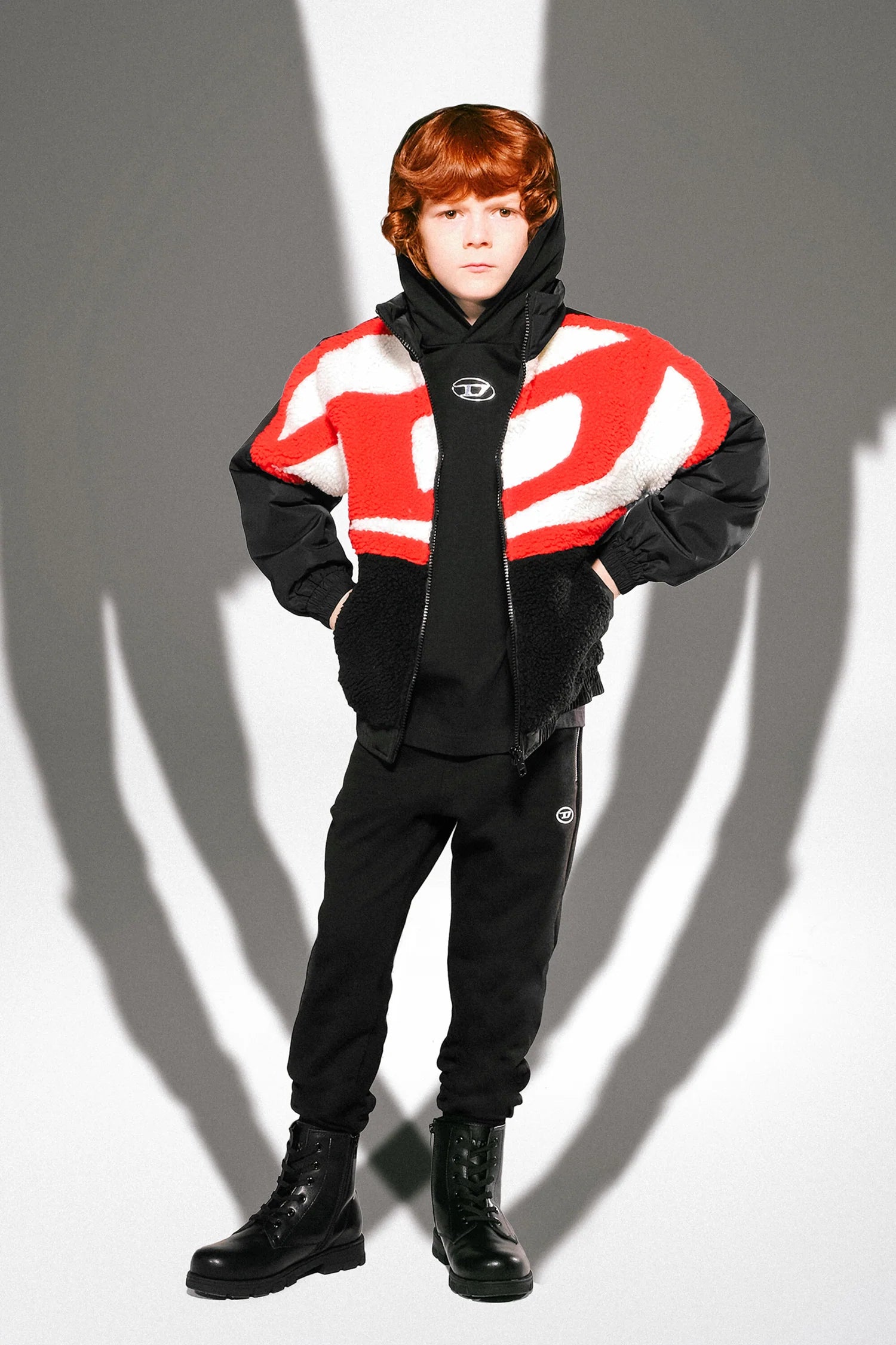 Giubbino Teddy Diesel | Nylon Imbottito con Logo Oval D DIESEL l'aquiloneGiubbino Teddy Dieselabbigliamento bambino