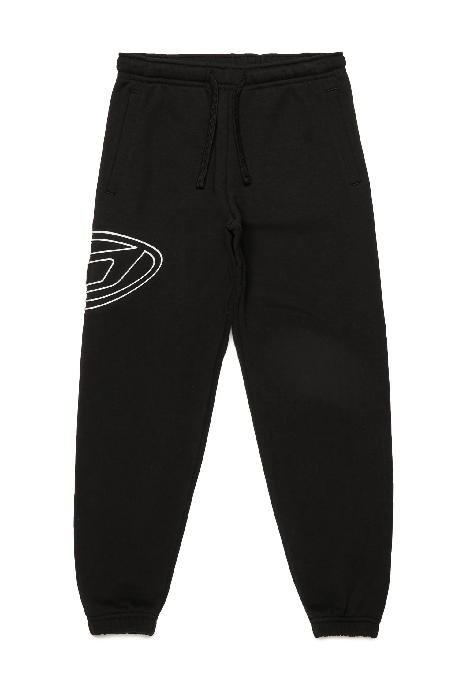 Pantaloni Jogger Diesel Nero | Logo Oval D - 100% Cotone DIESEL l'aquilonePantalone felpa oval Dabbigliamento bambino