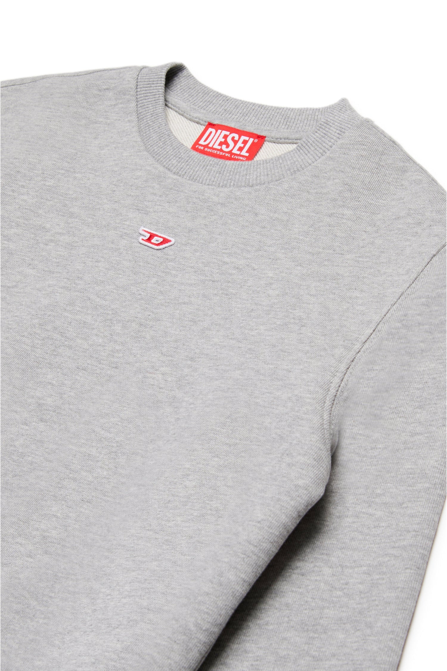 DIESEL l'aquiloneDiesel Felpa Oversize Grigia | Patch "D" e Finiture a Costineabbigliamento bambino