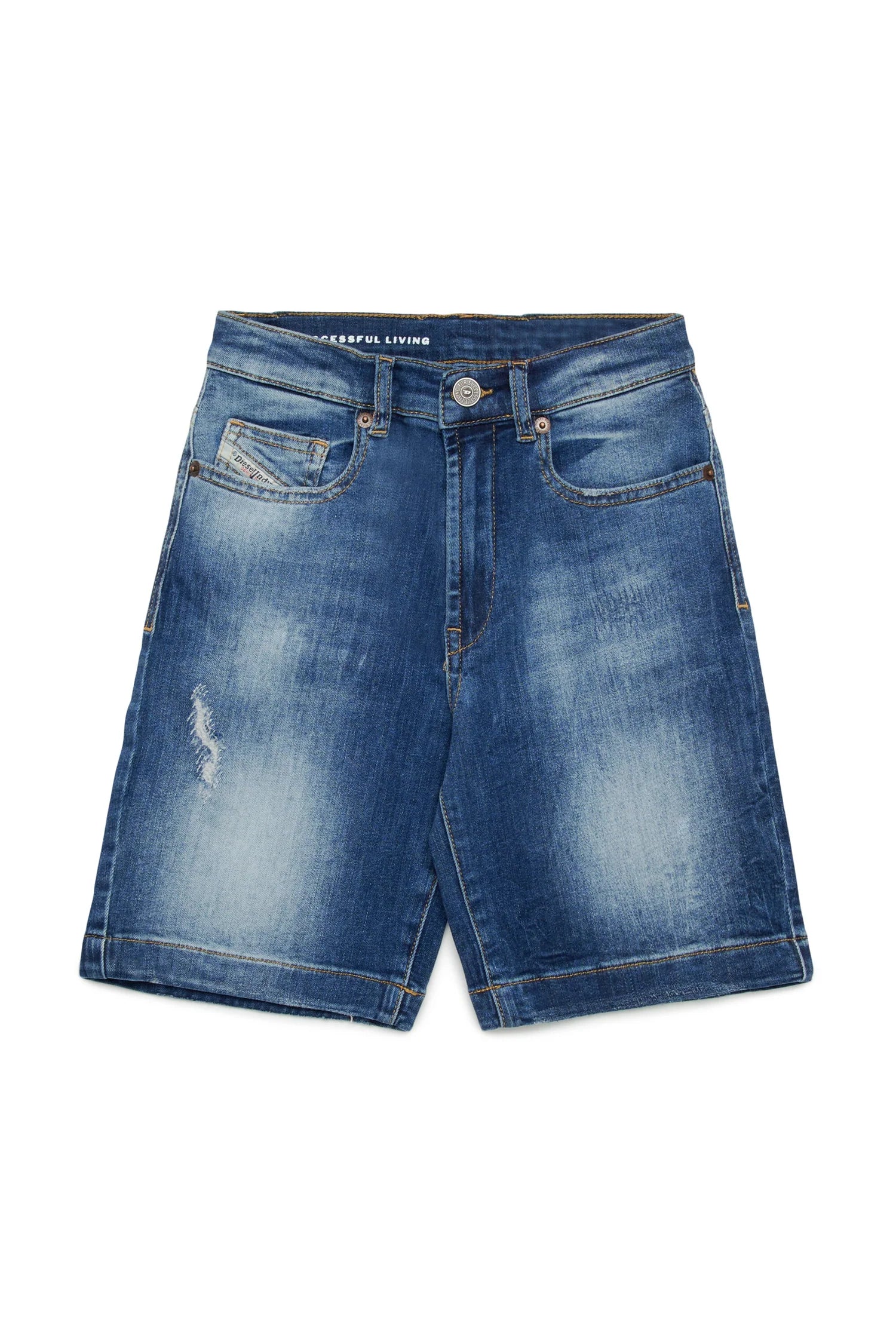 DIESEL l'aquiloneDiesel Shorts Denim Blu | Rotture e Rammendi a Zig-Zagabbigliamento bambino