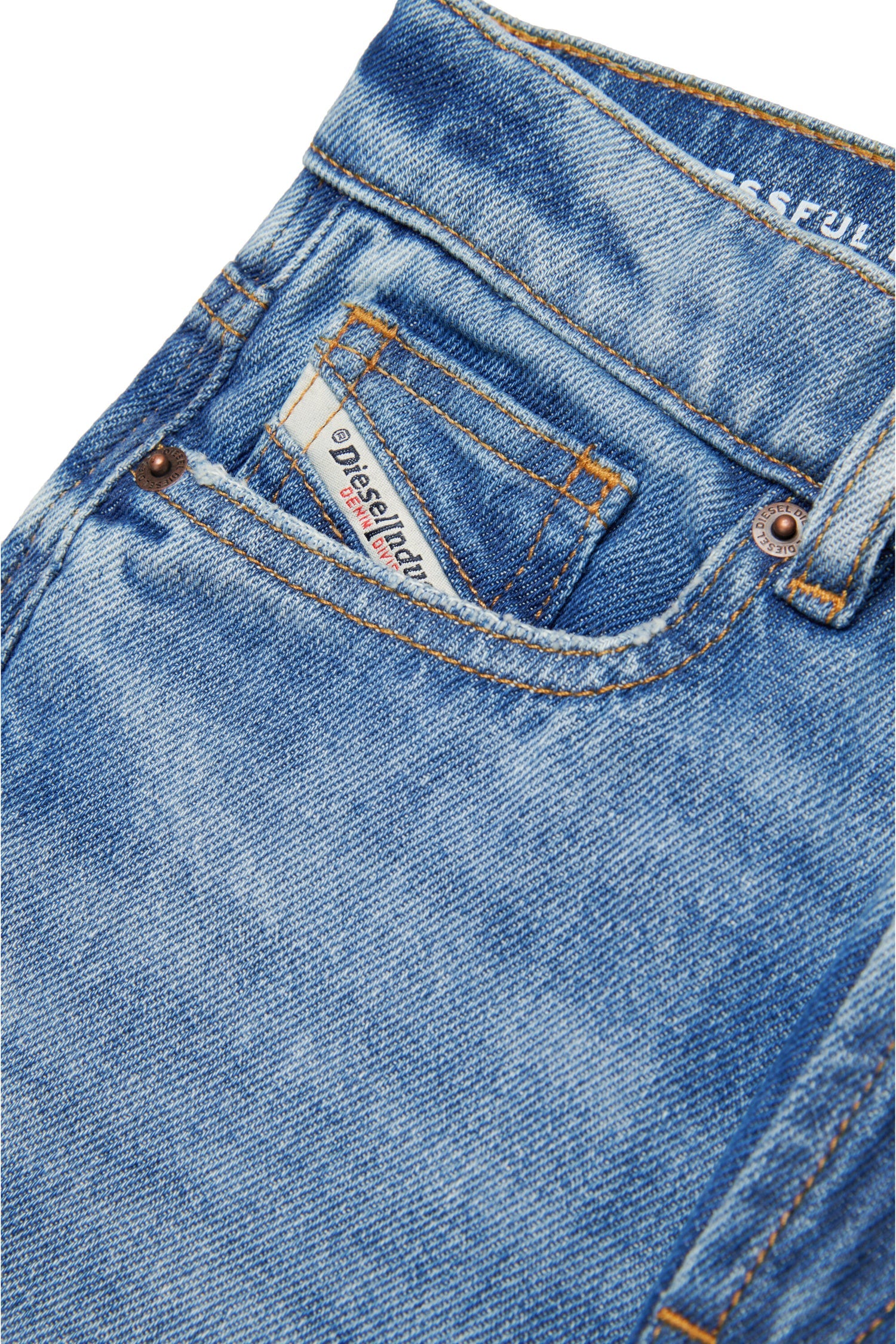 Diesel Jeans Straight Fit | Denim Blu Chiaro Effetto Vintage