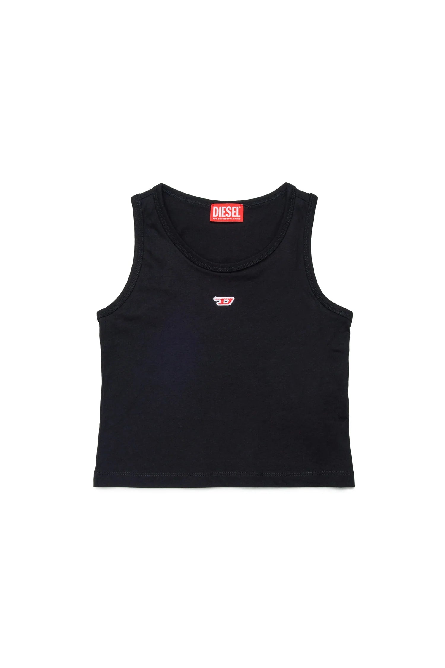 DIESEL l'aquiloneDiesel Top Smanicato in Jersey | Patch "D" Frontaleabbigliamento bambina