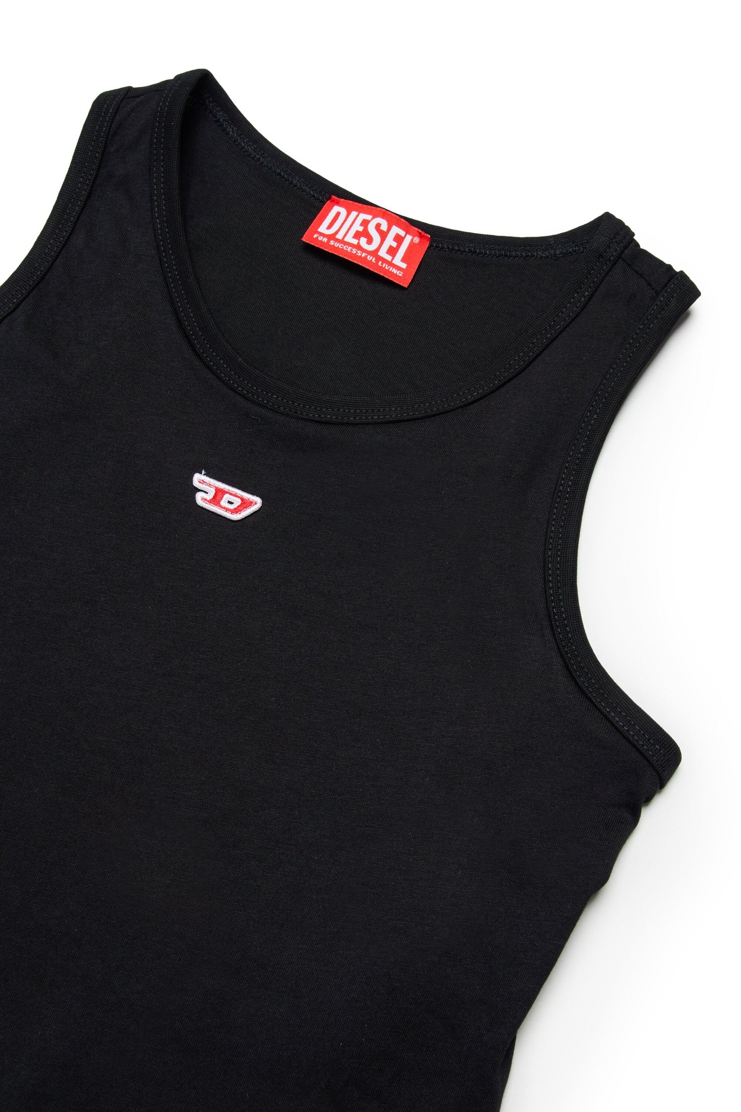 DIESEL l'aquiloneDiesel Top Smanicato in Jersey | Patch "D" Frontaleabbigliamento bambina