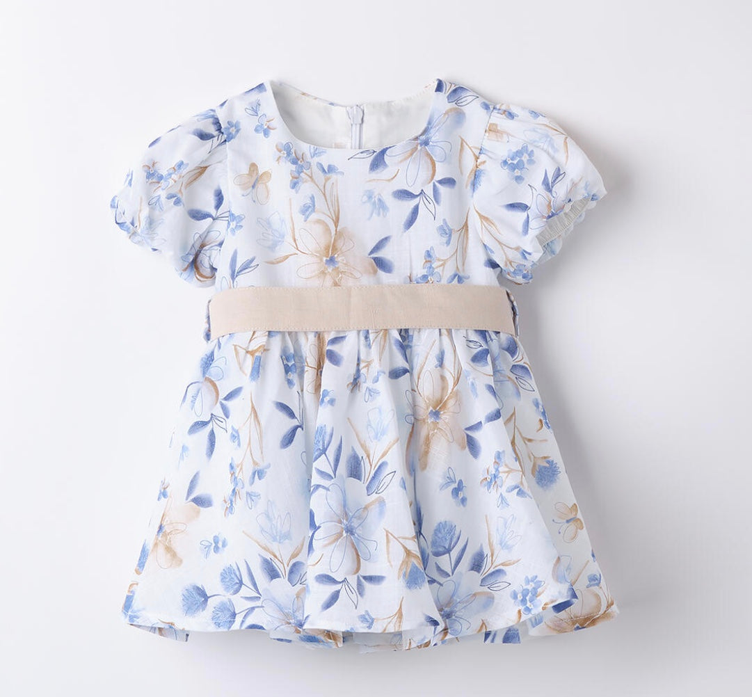SARABANDA l'aquiloneAbito Floreale Minibanda | Con Fiocco e Sottogonna in abbigliamento neonato