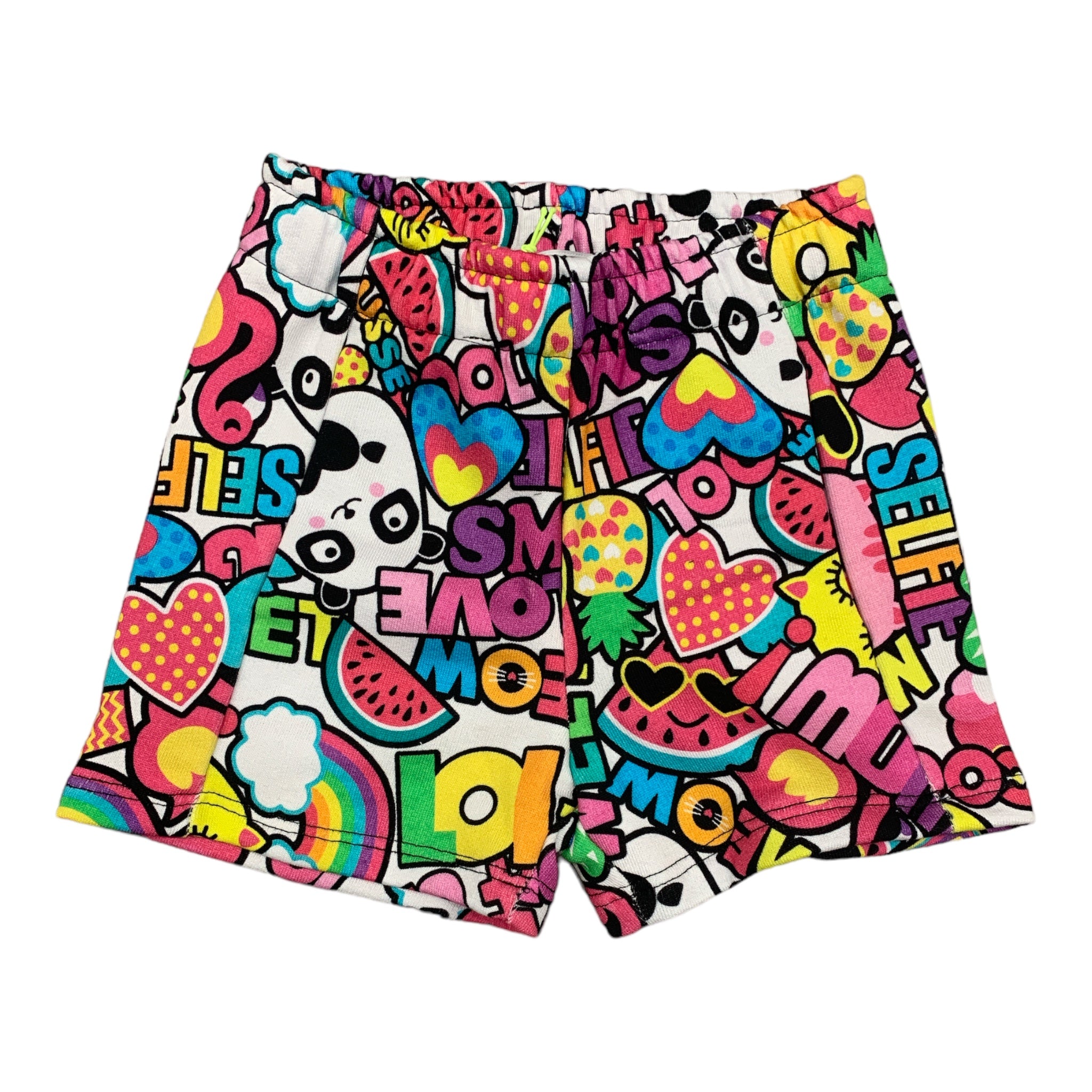 Short Mousse in Felpa | Fantasia Pop - Bambini MOUSSE l'aquiloneSHORT POPabbigliamento bambina