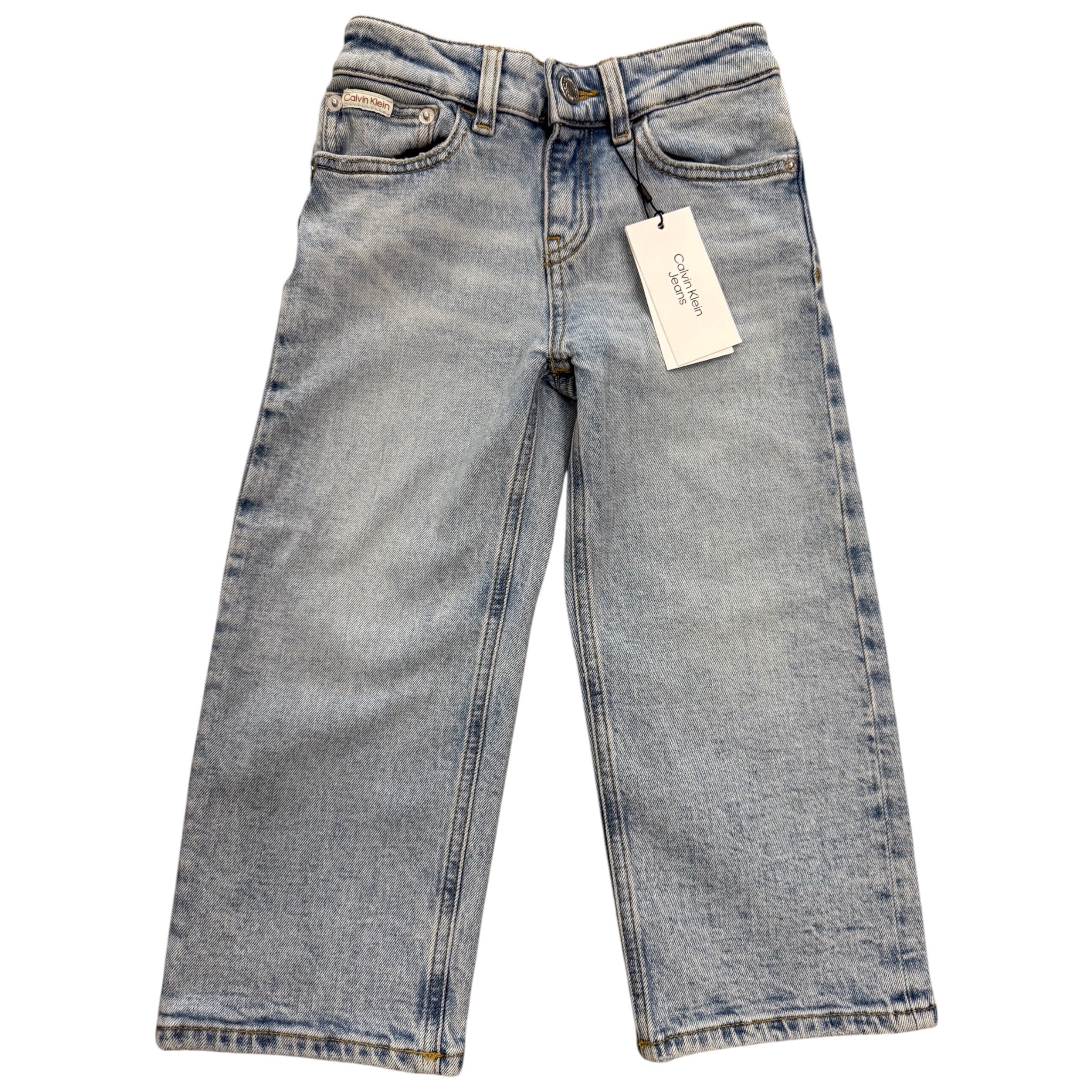 calvin klein l'aquiloneJeans Calvin Klein Gamba Larga Lavaggio Chiaro | Vita Regolabileabbigliamento bambino