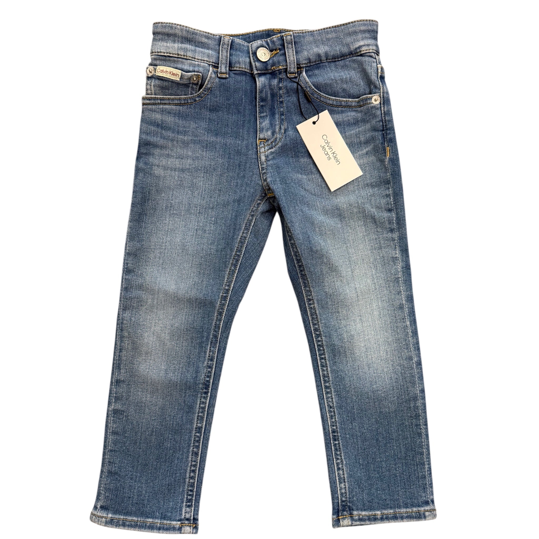 Jeans Azzurro Calvin Klein | Regular Fit con Vita Regolabile calvin klein l'aquiloneJeans Calvin Klein slimabbigliamento bambino