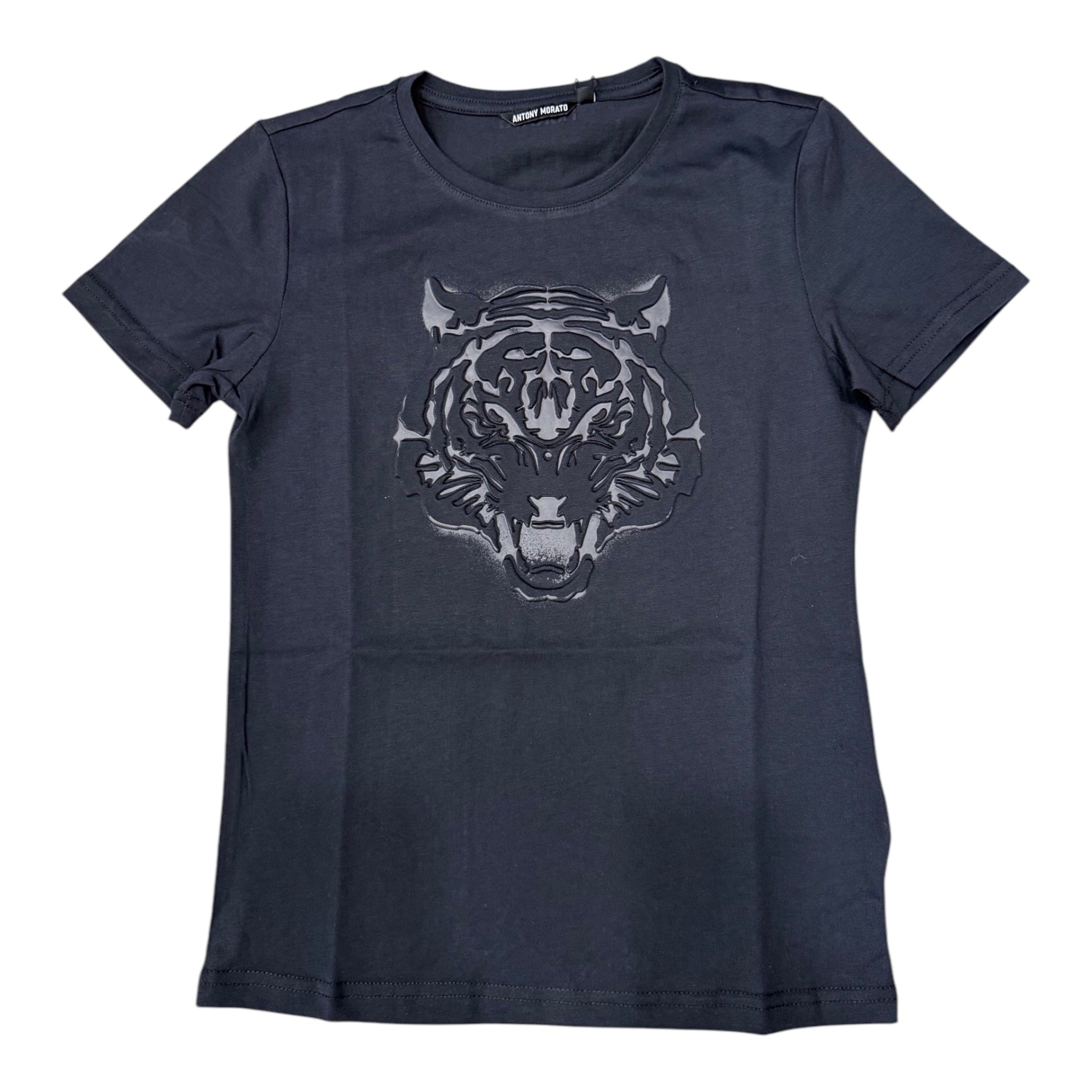 T-shirt Antony Morrato Tigre Blu | Mezza Manica Cotone Antony Morato l'aquiloneT-shirt Tigre Blu | Mezza Manica Cotoneabbigliamento bambino