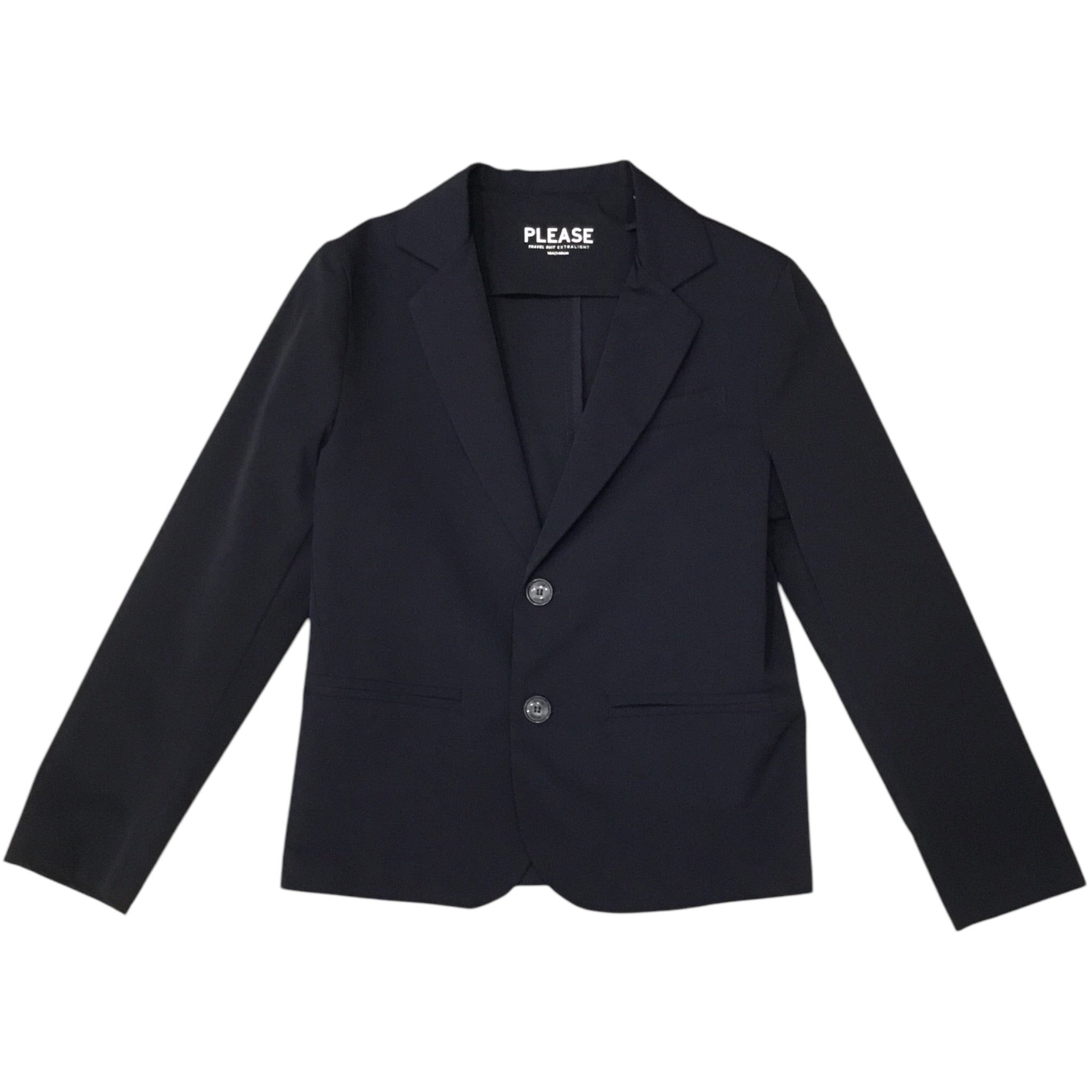 Giacca Blu Cerimonia Please | Tessuto Lucido Due Bottoni PLEASE l'aquiloneGiacca Blu Cerimonia | Tessuto Lucido Due Bottoniabbigliamento bambino