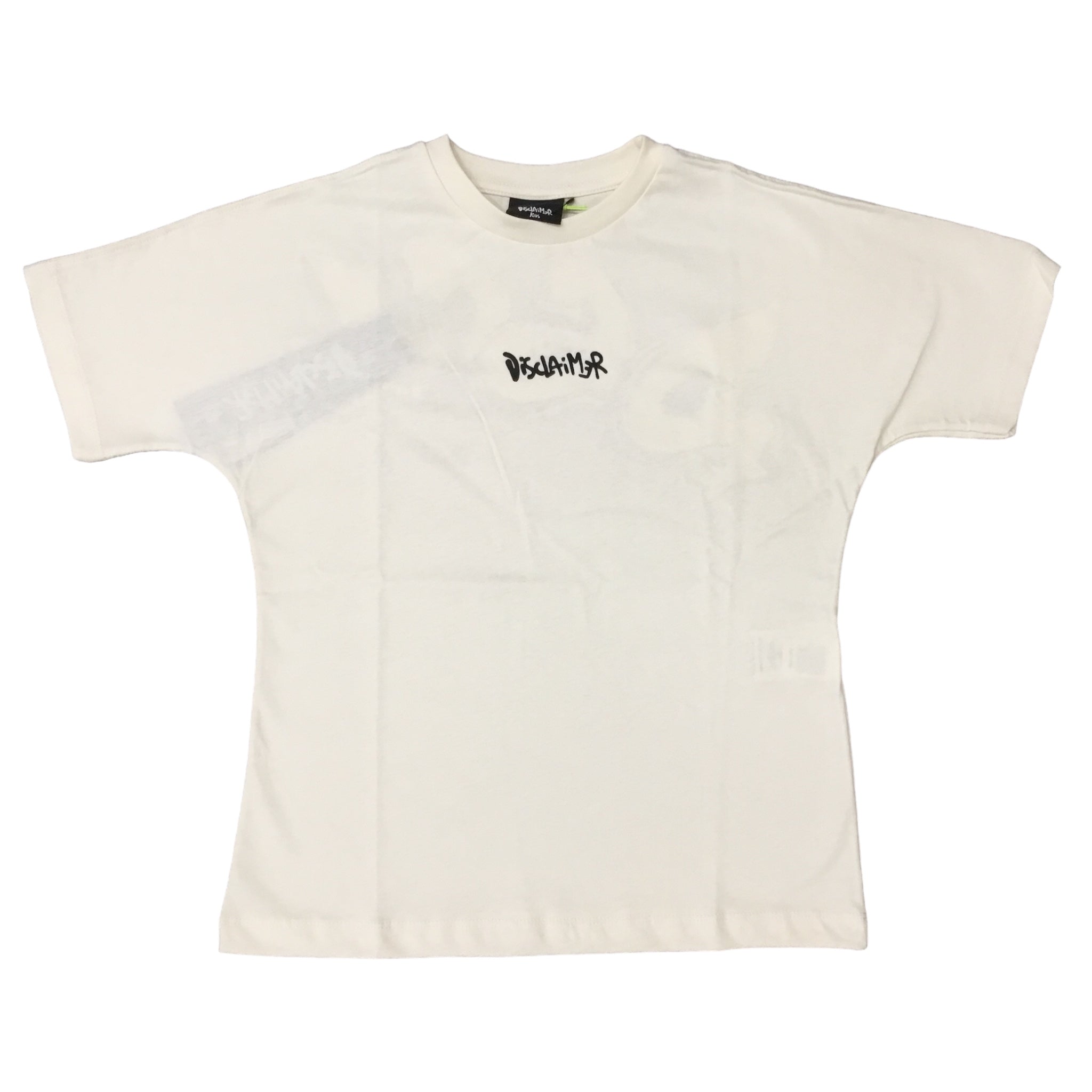 T-shirt Bambino Disclaimer | Stampa Logo e Macro - 100% Cotone DISCLAIMER l'aquiloneT.shirt Bambino | DISCLAIMERabbigliamento bambino