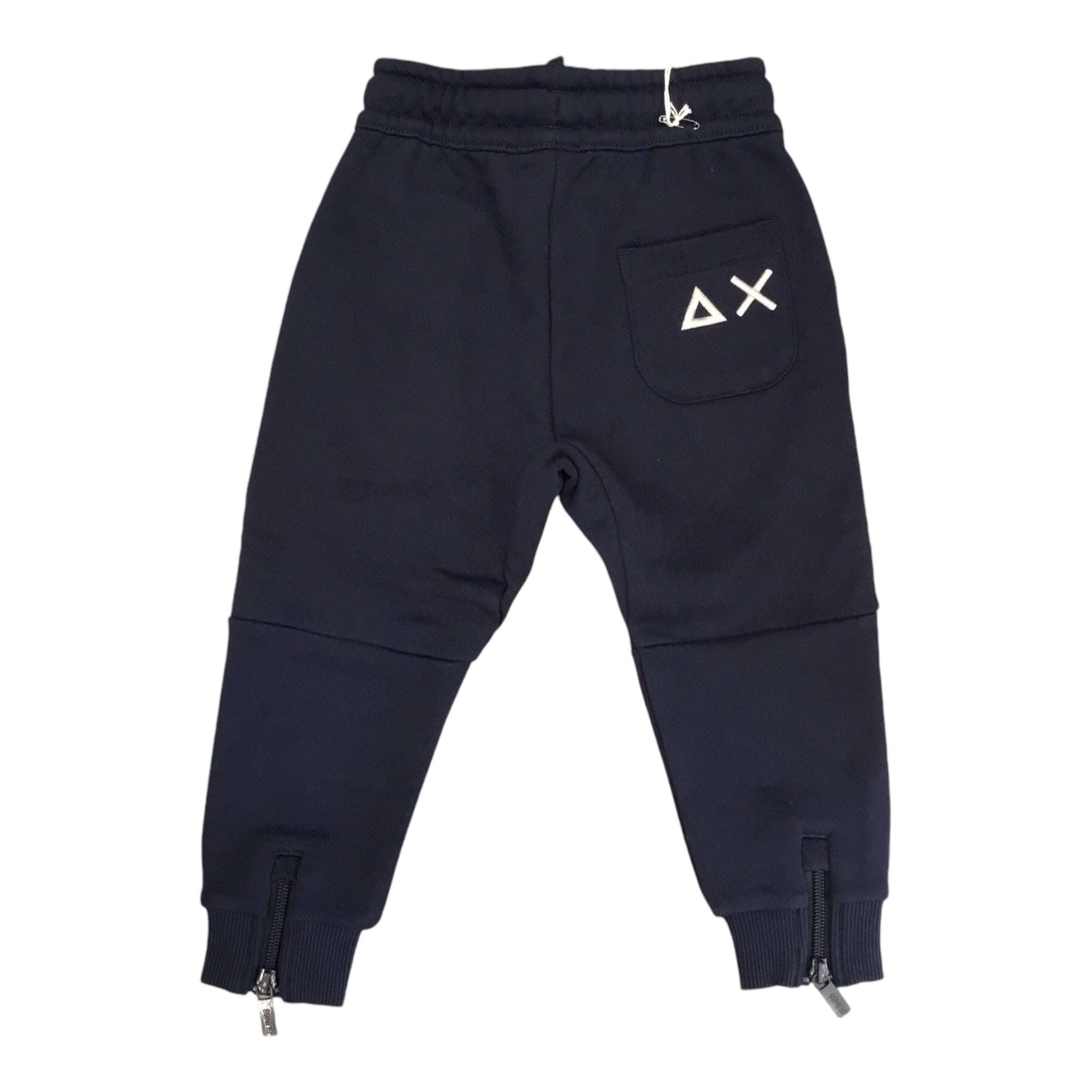 Pantaloni Blu in Felpa | Polsino e Zip Fondo - Comodi e Pratici SUN 68 l'aquilonePANTA FELPA SUNabbigliamento bambina