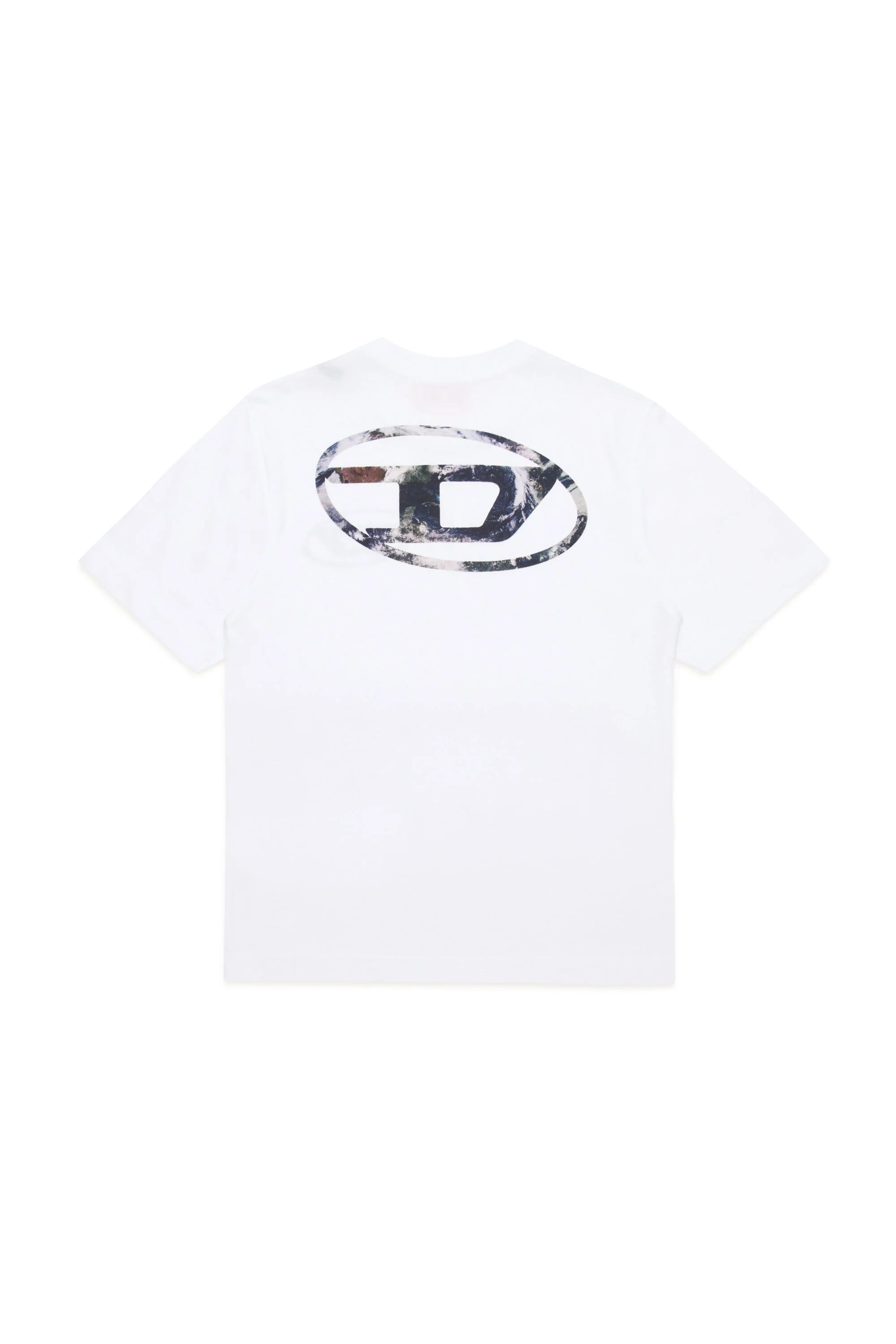 T-shirt Diesel Girocollo | Planet Camou Oval D - 100% Cotone DIESEL l'aquiloneT.shirt logo oval planet camouabbigliamento bambino