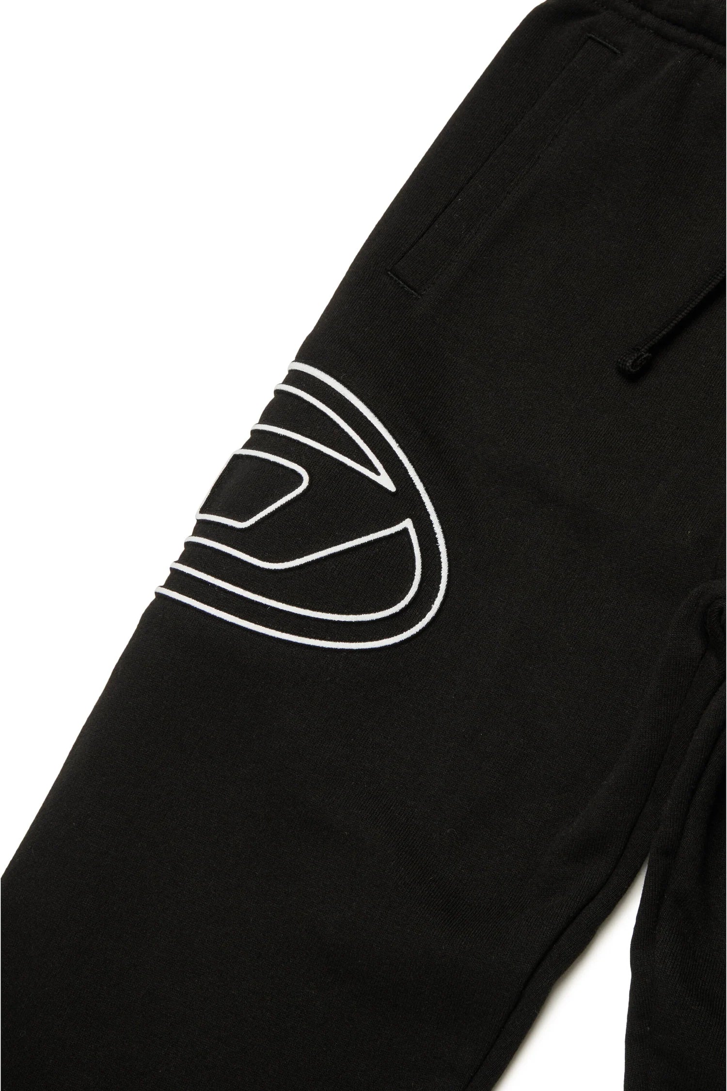 Pantaloni Jogger Diesel Nero | Logo Oval D - 100% Cotone DIESEL l'aquilonePantalone felpa oval Dabbigliamento bambino