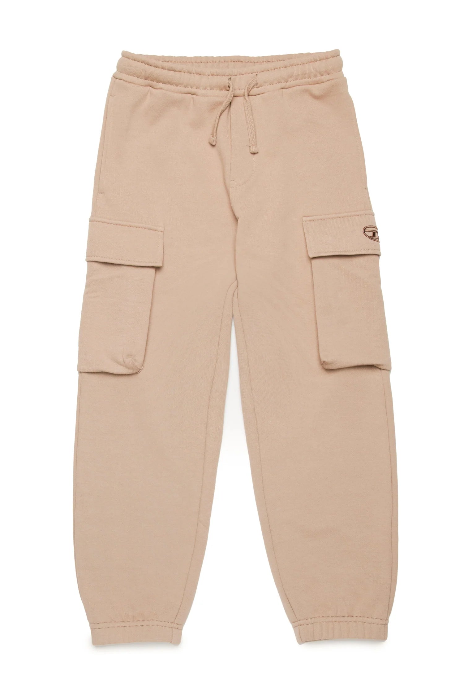 Pantaloni Cargo Diesel | Felpa 100% Cotone con Logo Oval D DIESEL l'aquilonePantalone felpa tasconiabbigliamento bambino