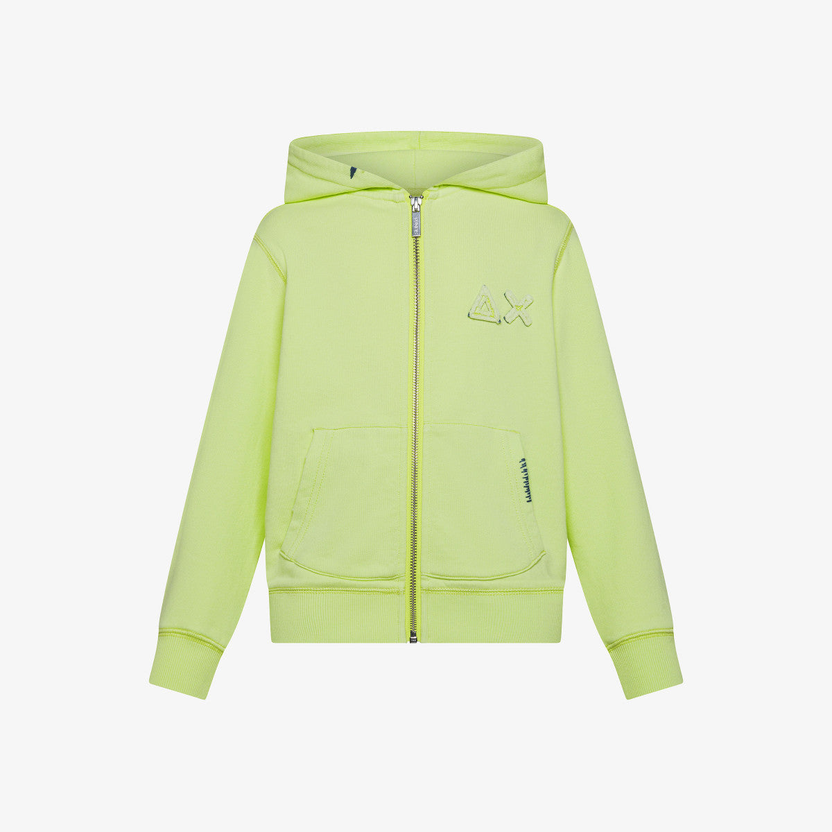  SUN 68 l'aquiloneSun 68 Felpa Gialla con Cappuccio | Zip e Effetto Usedabbigliamento bambino