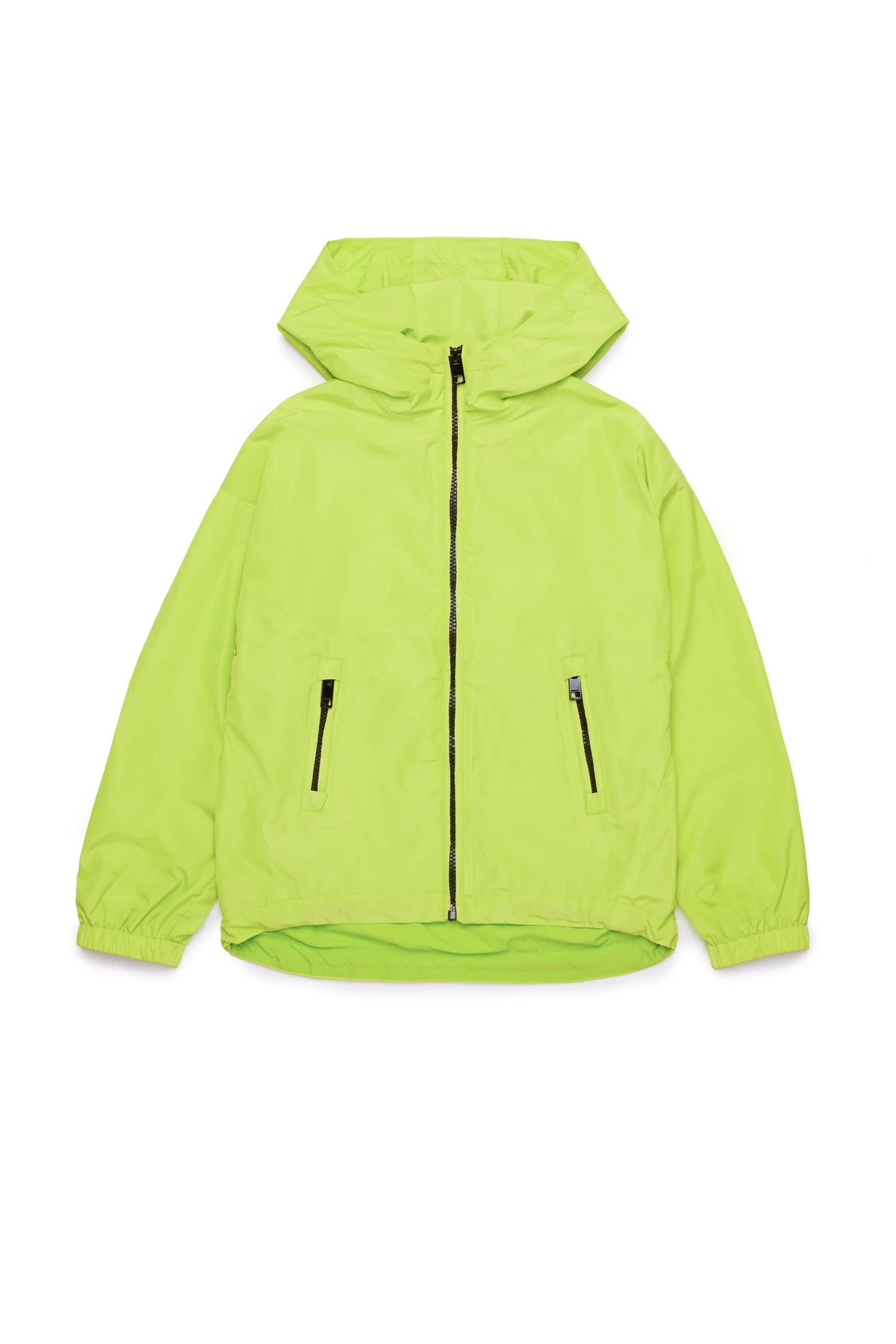 Diesel Giubbino Antivento Lime | Maxi Logo Oval D sul Retro