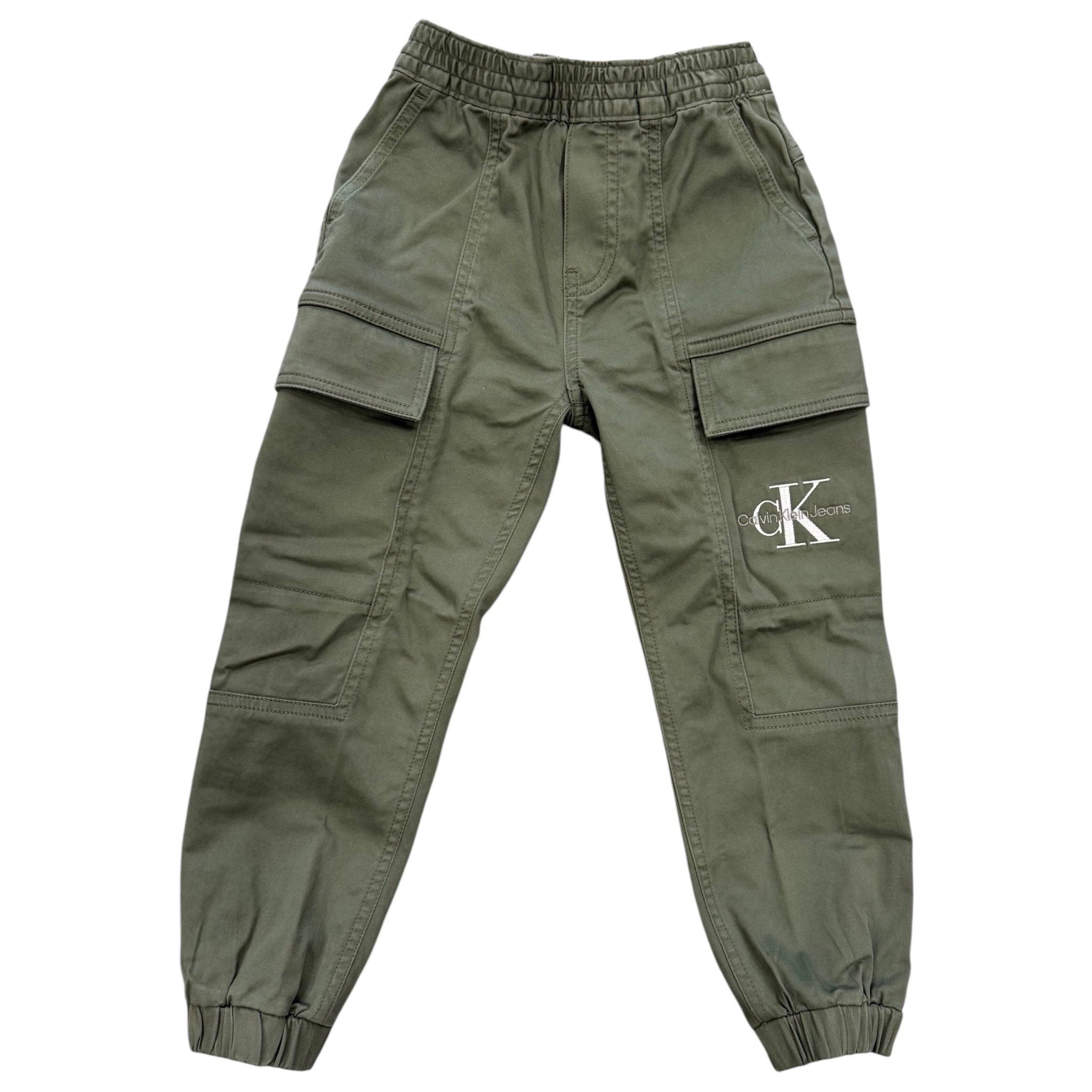 Pantalone Cargo Verde Calvin Klein | Cotone con Tasconi calvin klein l'aquilonePantalone cargo Calvin Klein verdeabbigliamento bambino