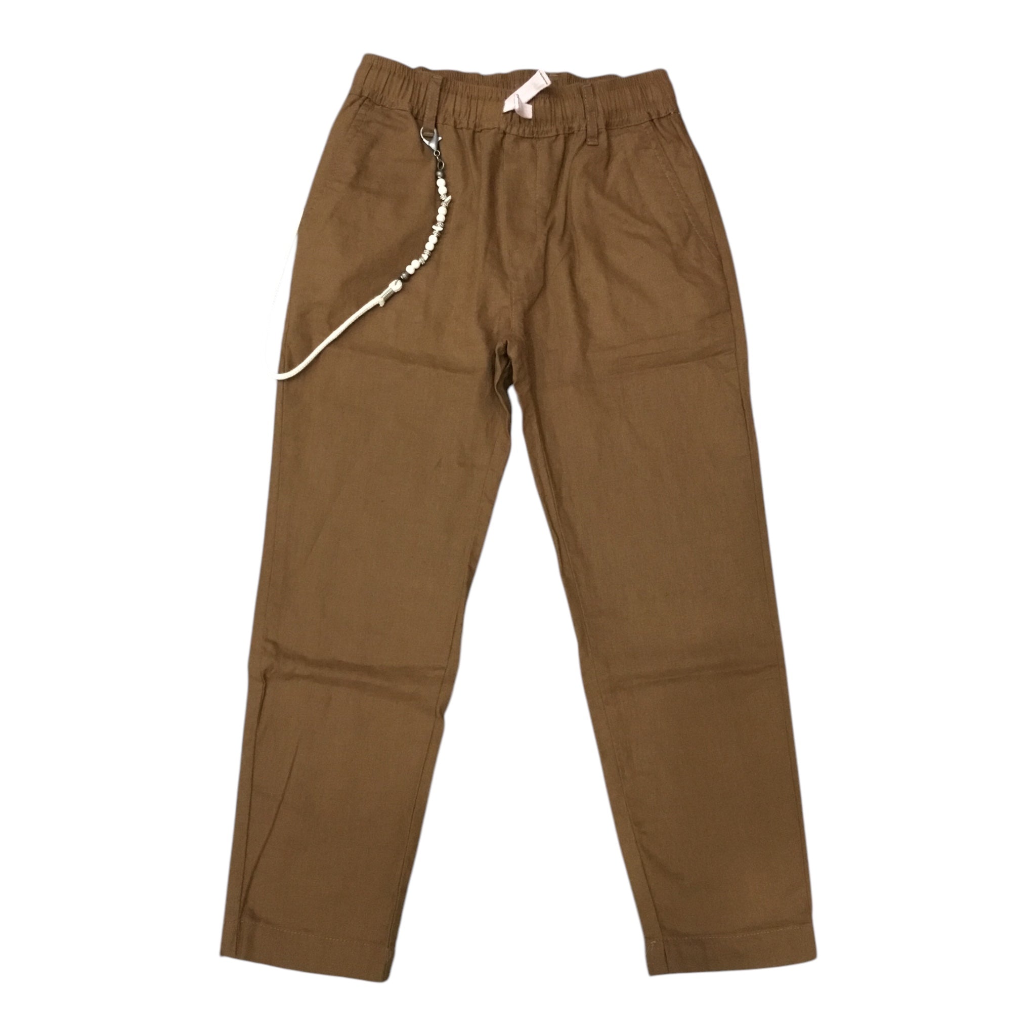 Pantalone Marrone Please | Cotone e Lino con Coulisse PLEASE l'aquilonePantalone Marrone | Cotone e Lino con Coulisseabbigliamento bambino