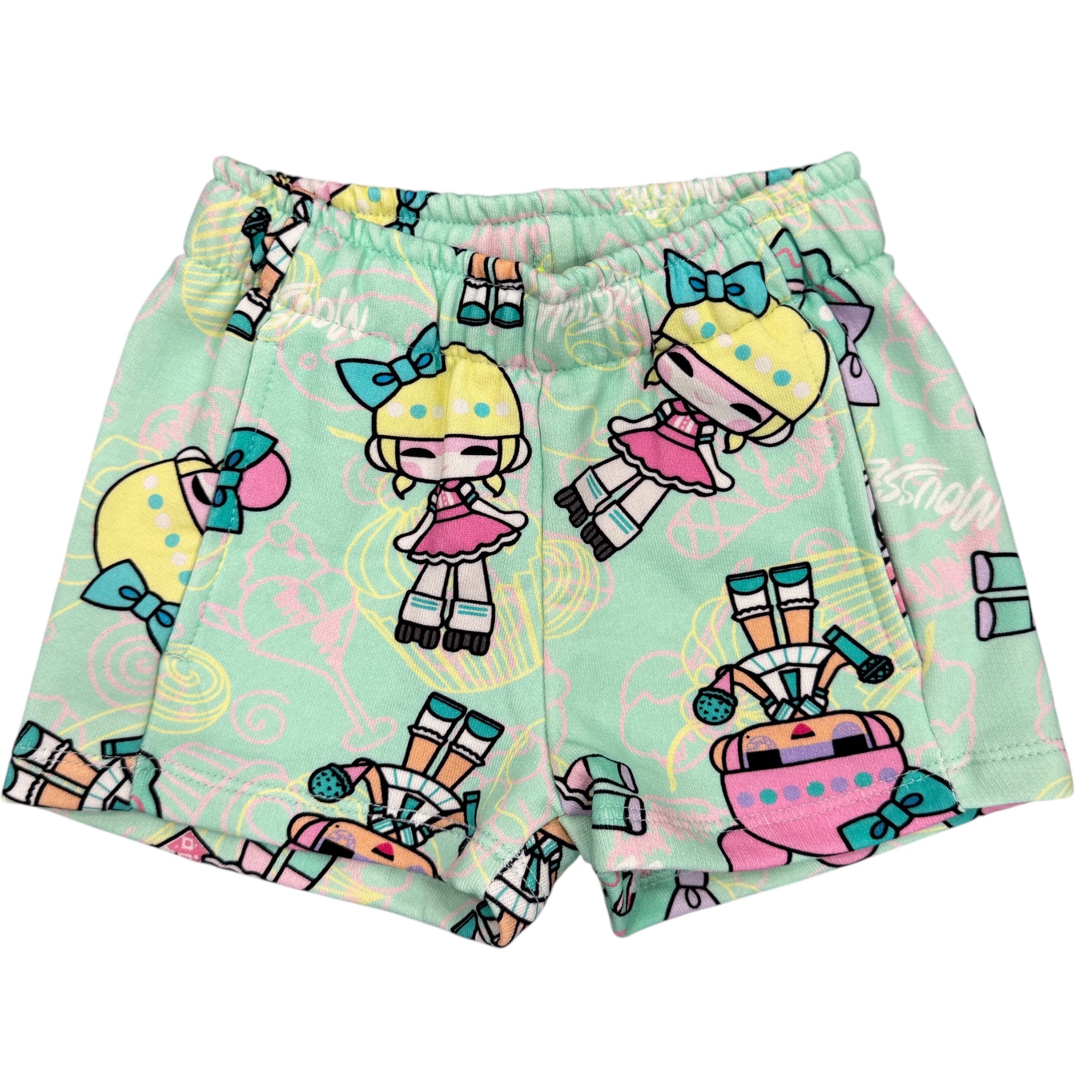 Short Felpa Mousse | Fantasia Doll Multicolor MOUSSE l'aquiloneShort in felpa fantasia Mousseabbigliamento bambina