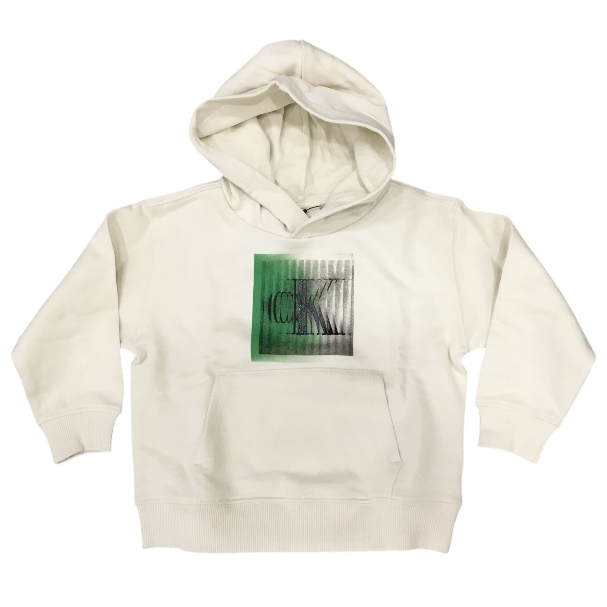  Calvin Klein l'aquiloneFelpa Calvin Klein Beige | Cappuccio e Stampa 3D Verdeabbigliamento bambino