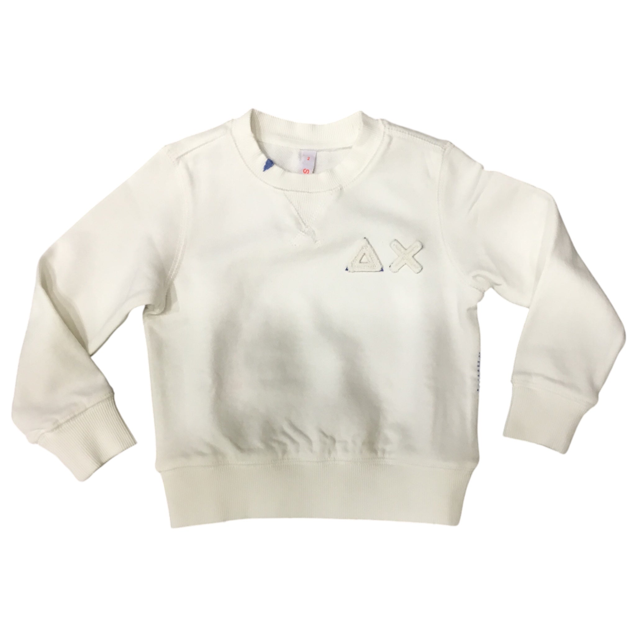  SUN 68 l'aquiloneSun 68 Felpa Bianca | Effetto Vintage e Logo Ricamatoabbigliamento bambino